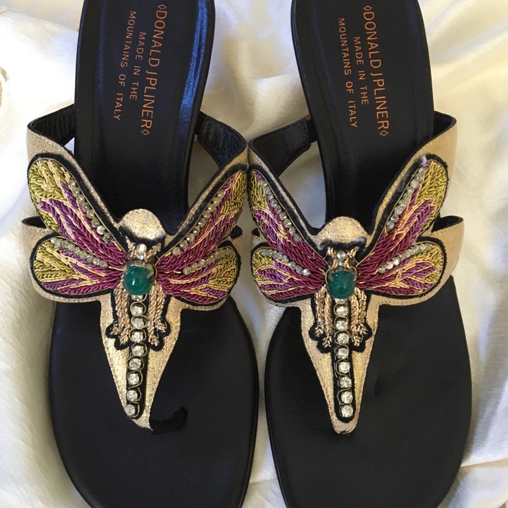 Donald Pliner Embellished Slide Sandal